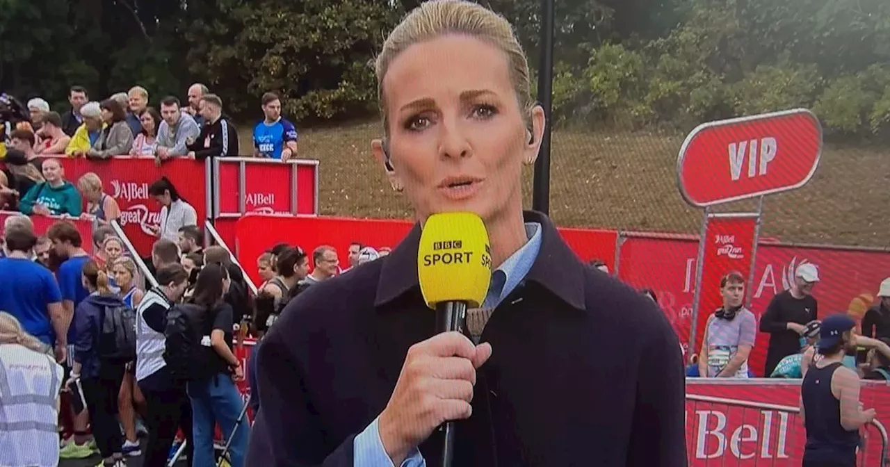 Gabby Logan halts Great North Run broadcast to make tragic announcement