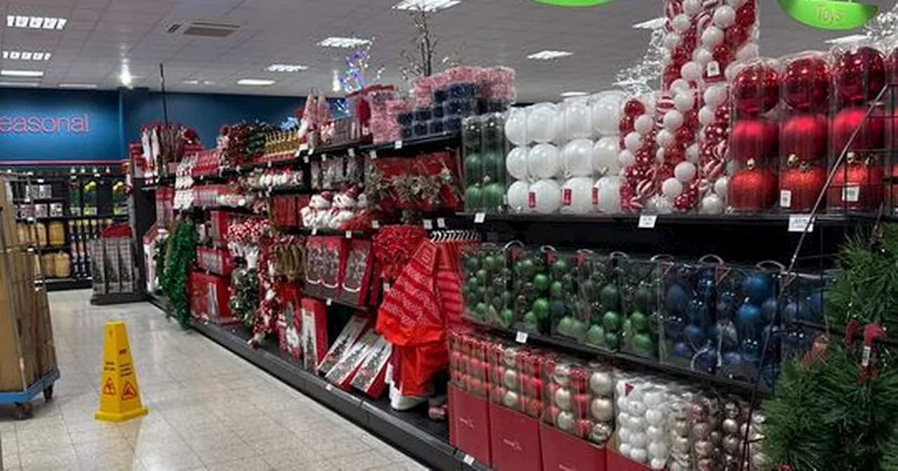 Home Bargains shoppers stunned as Christmas stock already on shelves