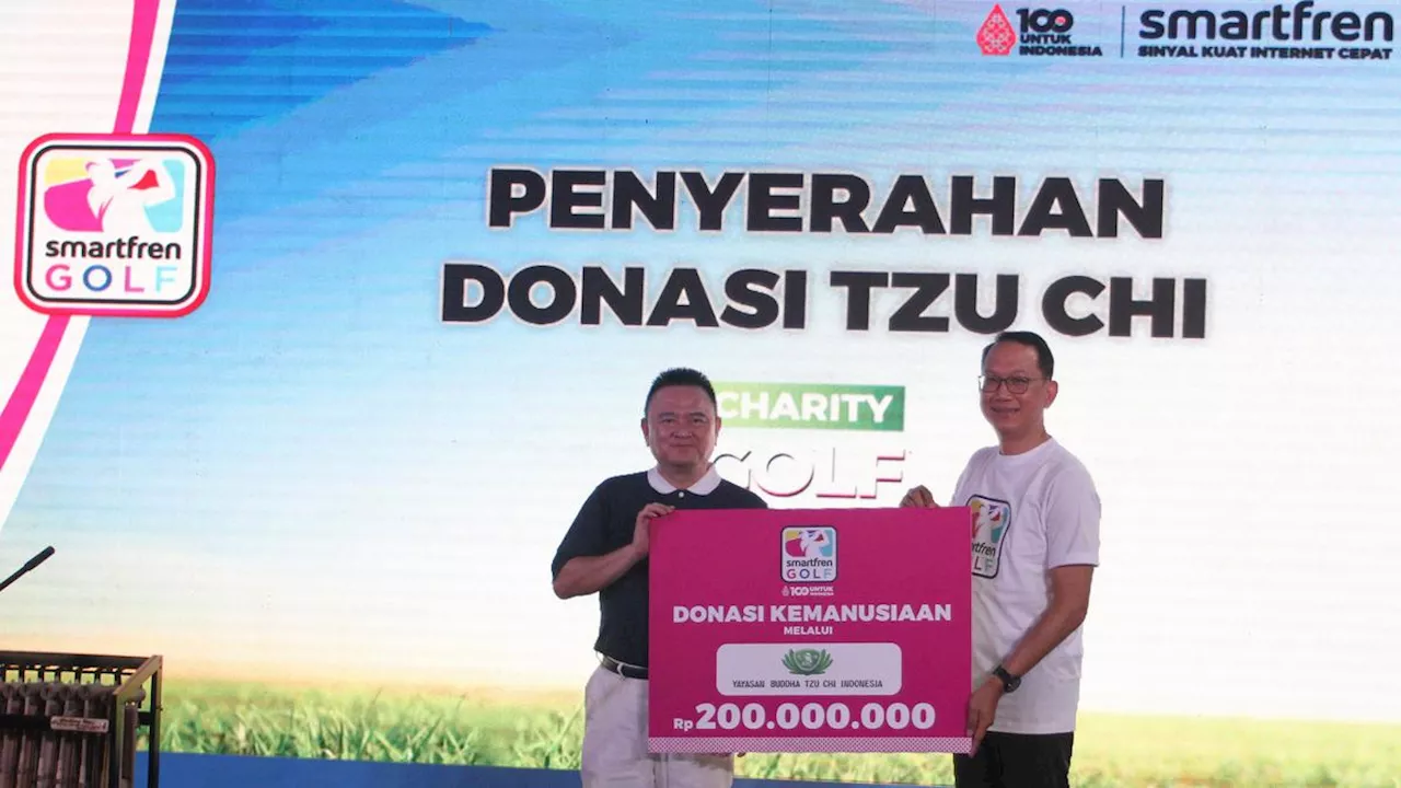 Adakan Charity Golf Tournament 2024, Smartfren Donasikan Rp200 Juta kepada Yayasan Buddha Tzu Chi