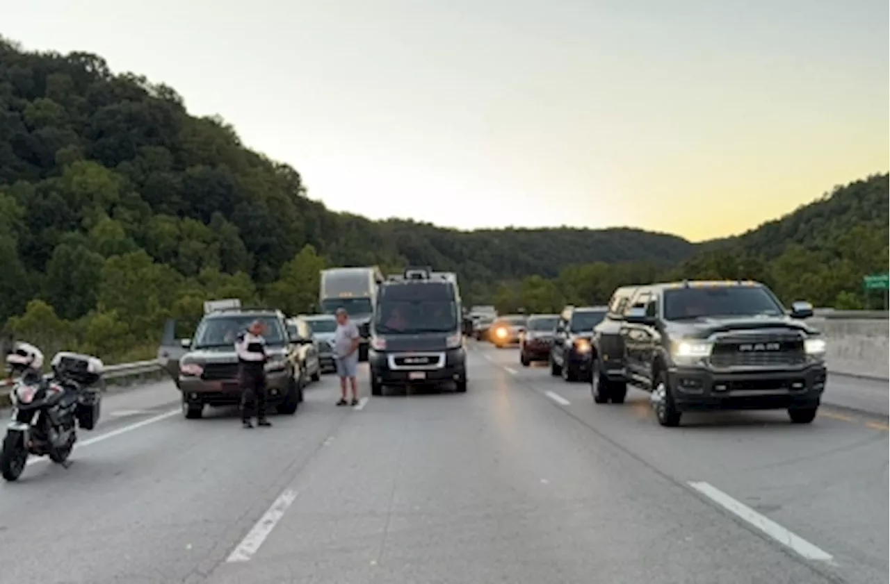 Drones and dogs comb through rural Kentucky as US manhunt for highway shooter that injured five enters day three