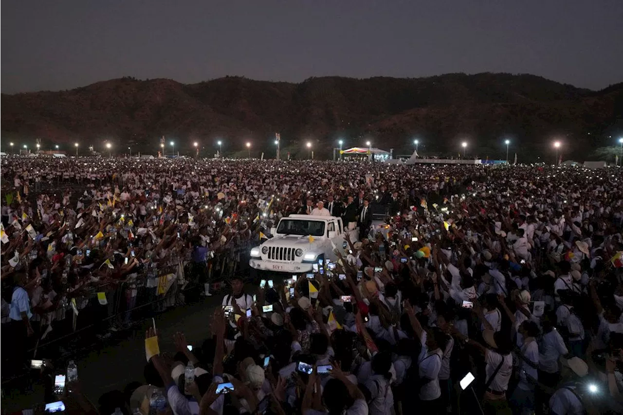 Pope Francis’ Mass in East Timor draws 600,000 people, nearly half the population