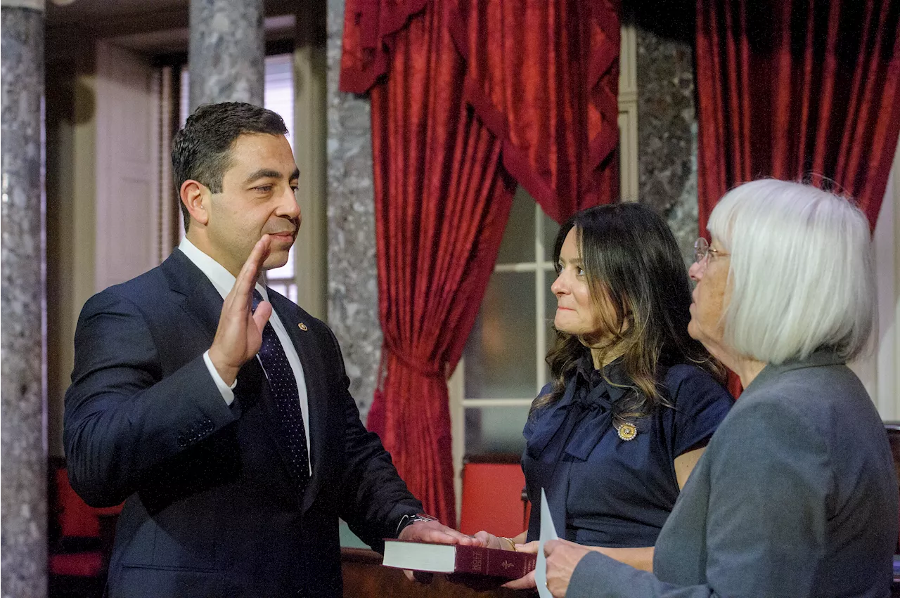 NJ Democrat George Helmy sworn in as replacement for Bob Menendez in US Senate