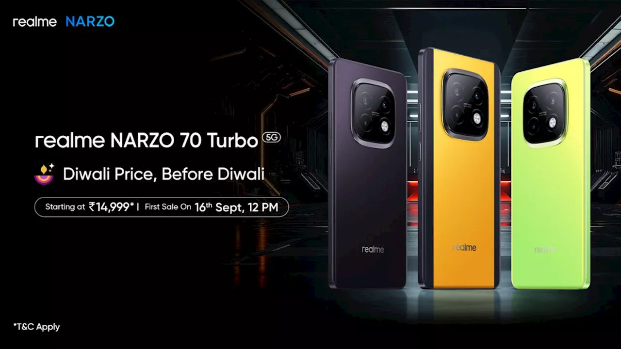 Realme NARZO 70 Turbo 5G स्मार्टफोन तीन वेरिएंट के साथ भारत में लॉन्च