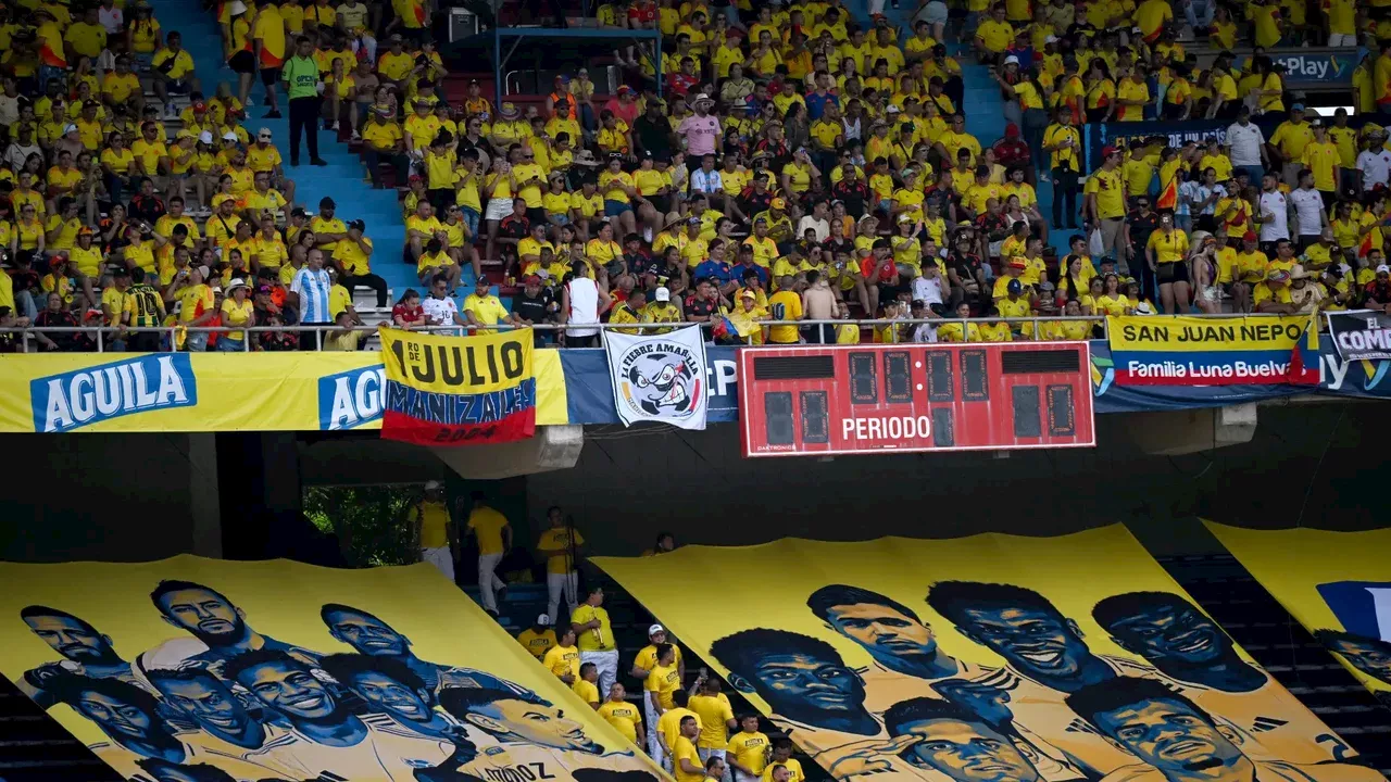 Para estremecerse: así sonó el himno de Colombia en el Metropolitano previo al duelo con Argentina