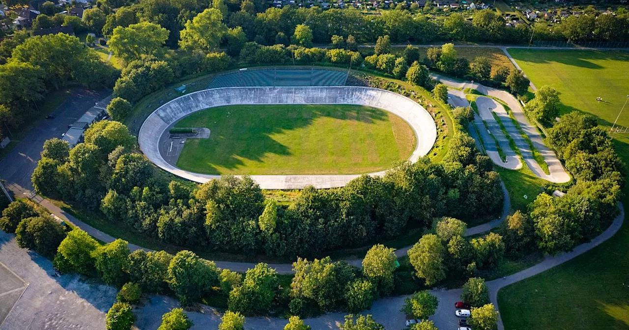 Die Radrennbahn in Bielefeld wird ein interaktives Denkmal