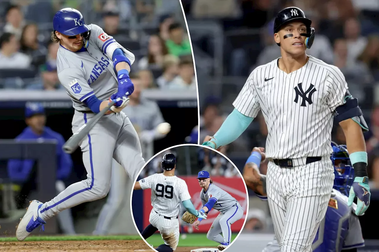 Aaron Judge, Bobby Witt go head-to-head in MVP cases during Yankees-Royals faceoff