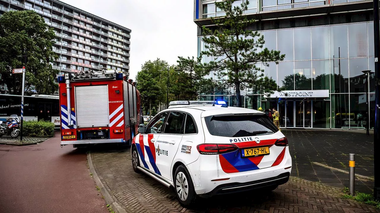 Brand in appartement grote woontoren, bewoners slapen elders