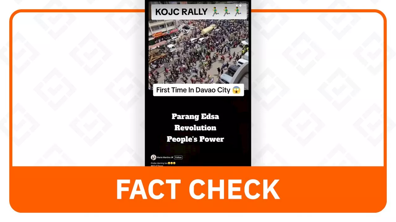 FACT CHECK: Video shows protesters in Kenya, not KOJC rally in Davao