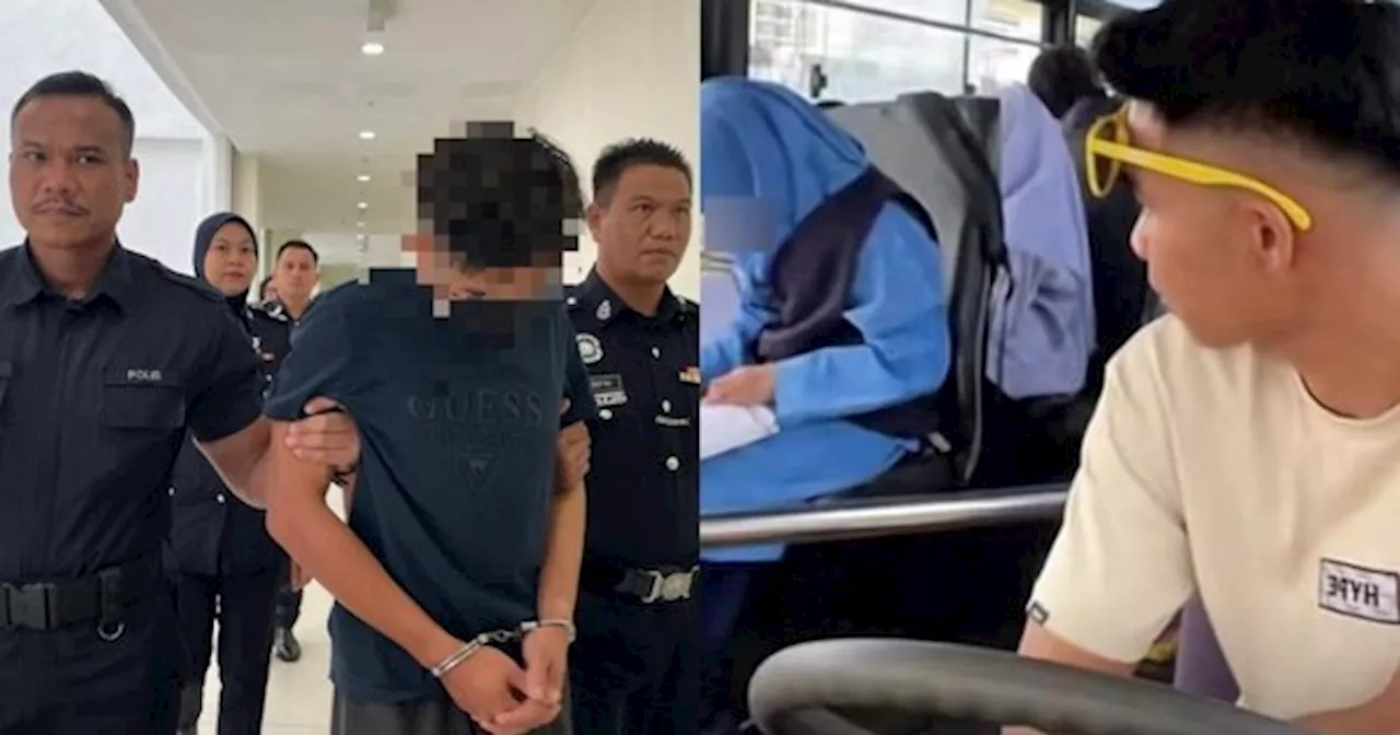 Abang Bas Menangis Ketika Didakwa Di Mahkamah, Mengaku Tak Bersalah Lakukan Amang Seksual