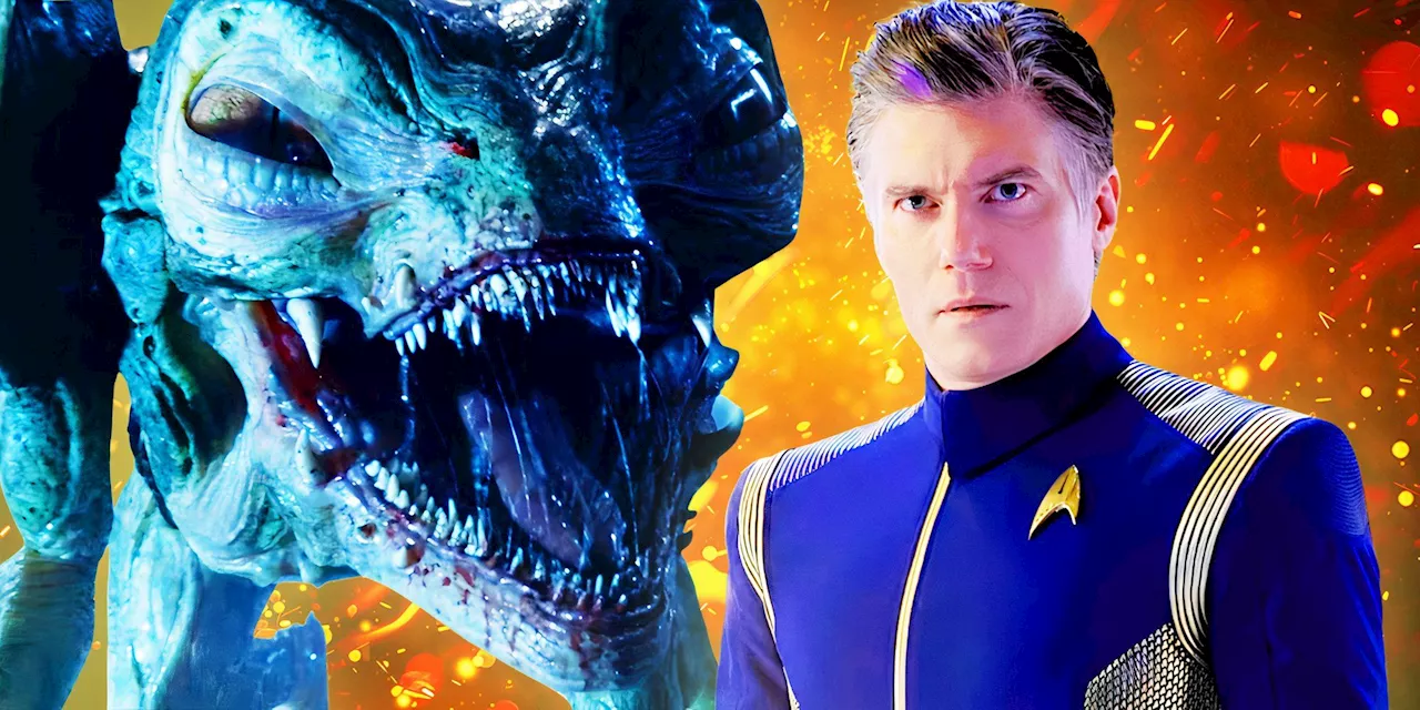 Star Trek: Discovery's Captain Pike Foreshadowed Strange New Worlds' Gorn Threat