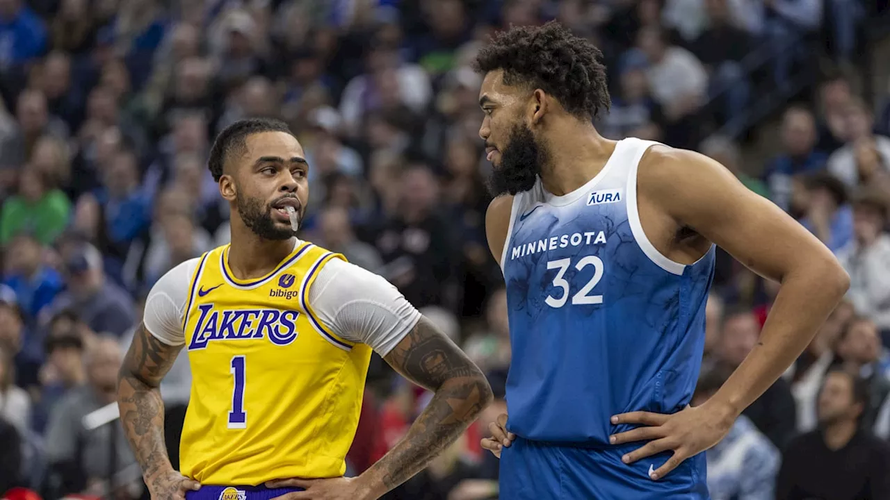 Lakers Star D'Angelo Russell Reacts To Karl-Anthony Towns Video