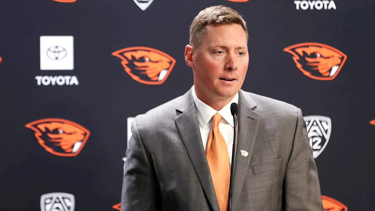 WATCH: Oregon State Football Coach Trent Bray Talks Rivalry Game Against Oregon Ducks