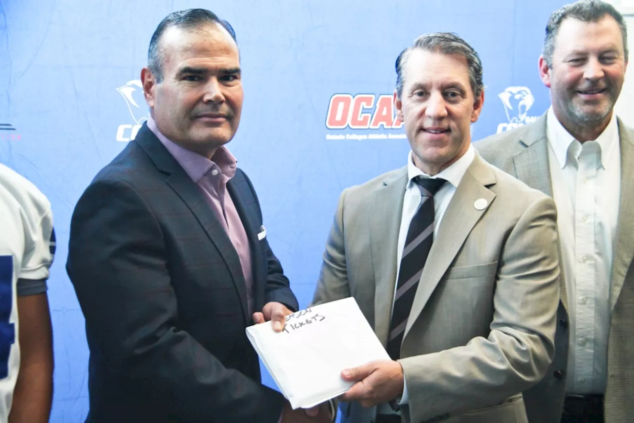 Algoma Steel hands off $65K to Sault College for new football gear, athletic scholarships