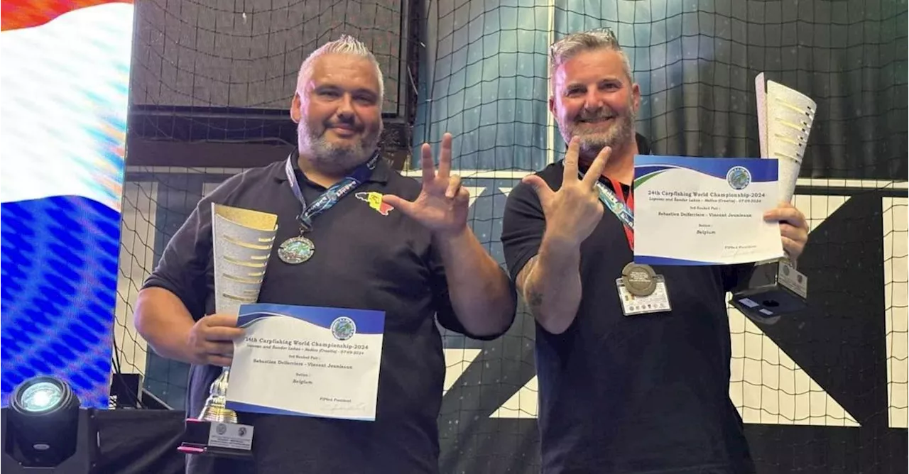 Vincent et Sébastien, deux Borains passionnés, sont médaille de bronze au championnat du monde de pêche !