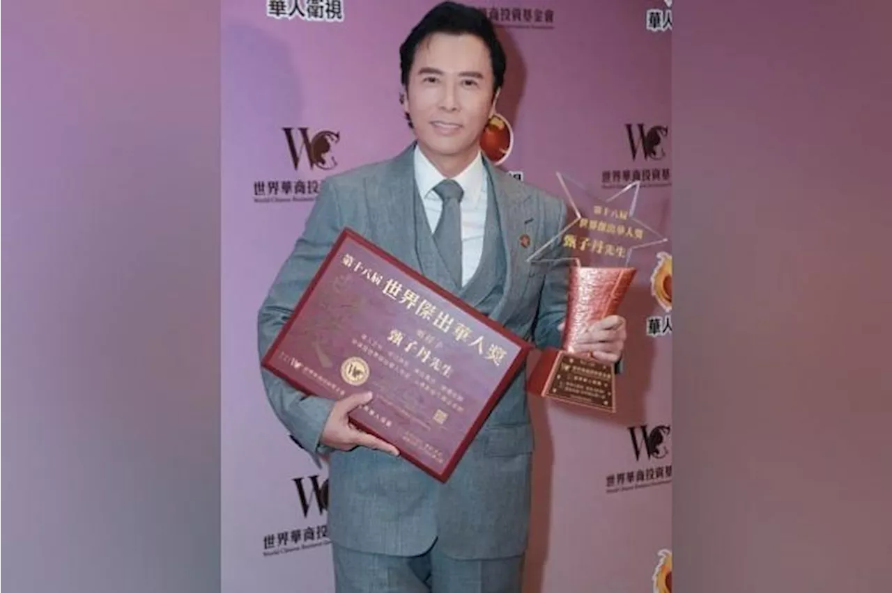 Donnie Yen receives World Outstanding Chinese Award