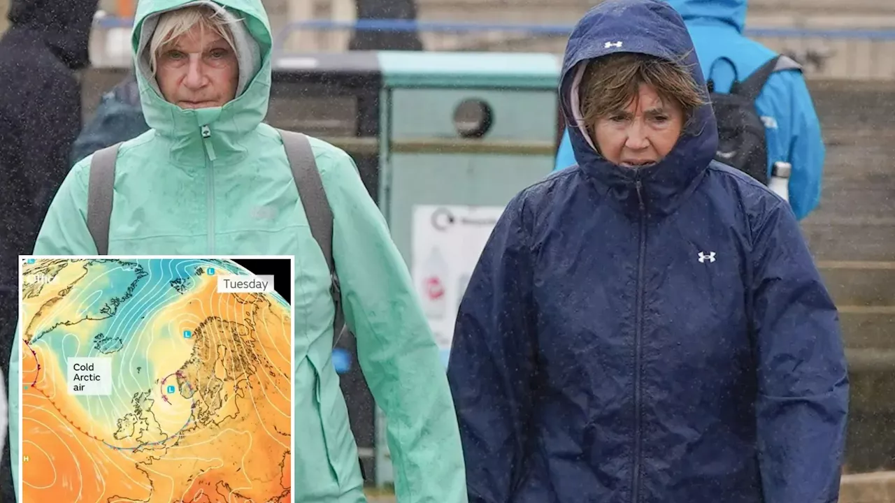 UK weather: Arctic air to sweep Britain as Met Office reveals ‘considerably chillier’ temperatures will hit...