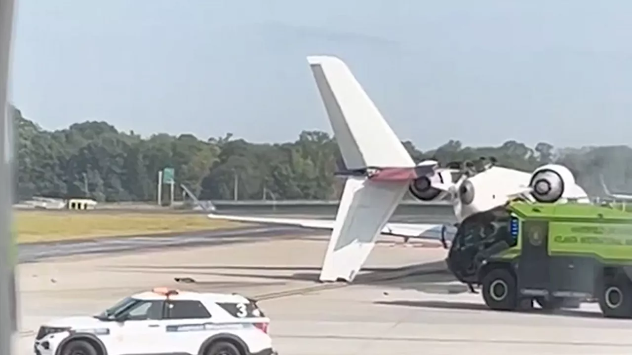 Two Delta Air Lines Planes Collide on Runway in Atlanta, Georgia