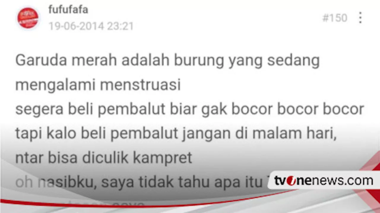 Borok Fufufafa Makin Terbongkar, Sempat Buat Unggahan Garuda Menstruasi, Hina Lambang Negara?