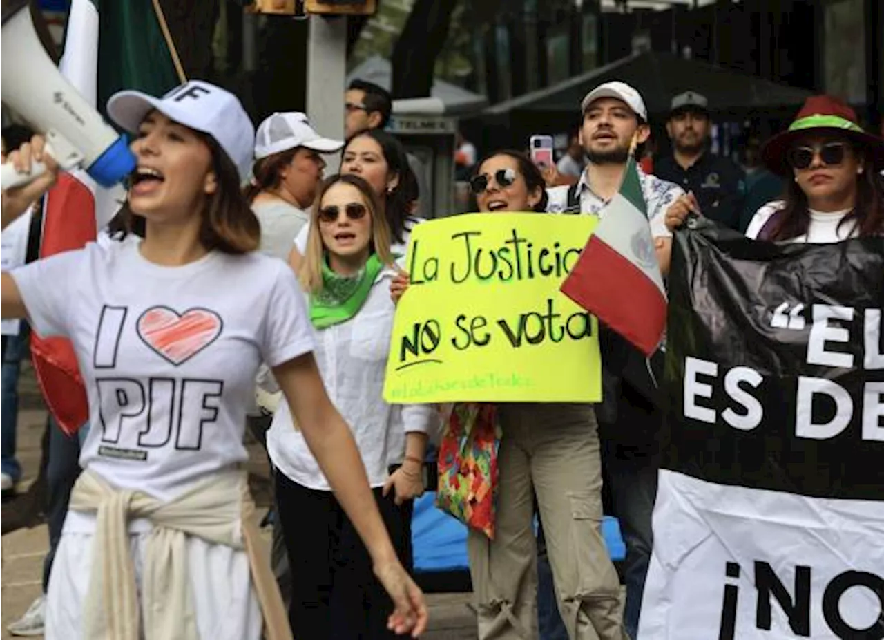 ‘¡Traidores!’: trabajadores del Poder Judicial dan portazo en el Senado (Video)