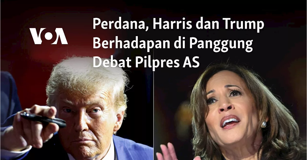 Perdana, Harris dan Trump Berhadapan di Panggung Debat Pilpres AS