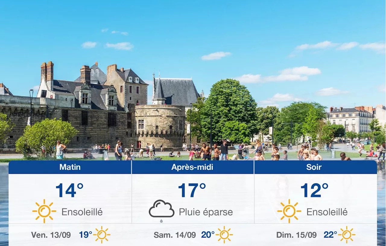 Météo Nantes: prévisions du jeudi 12 septembre 2024