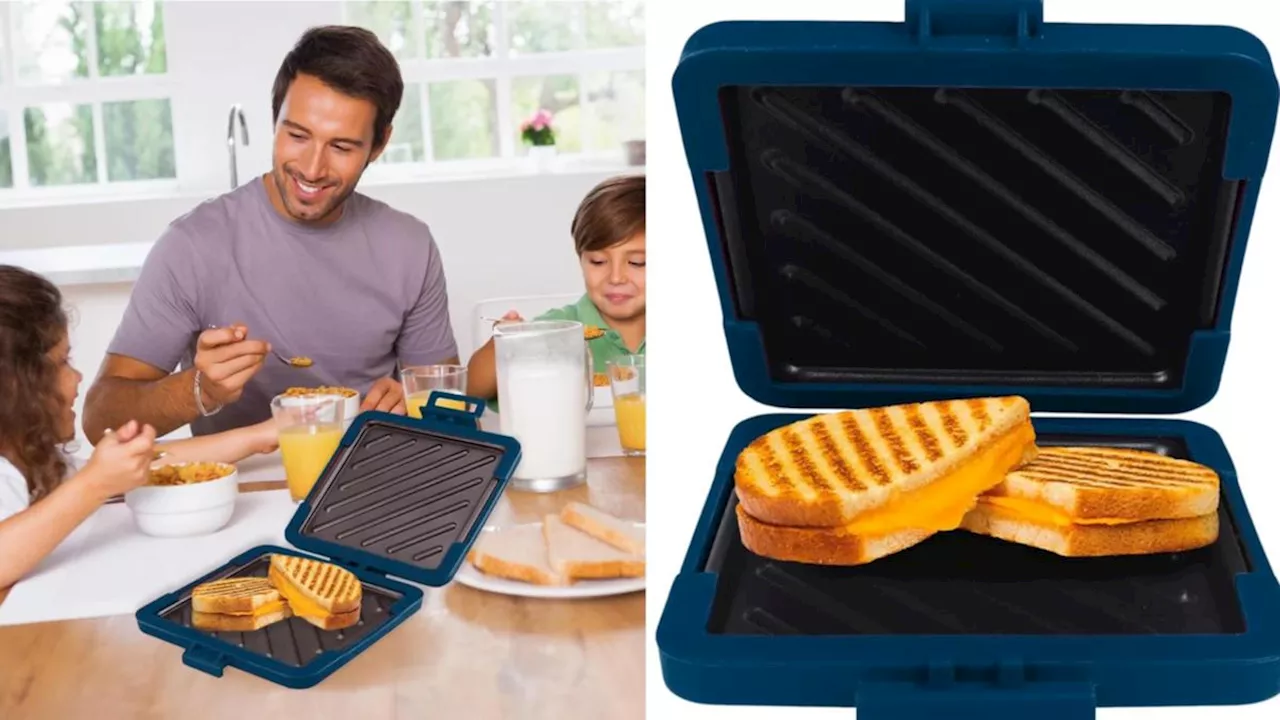 Incredible microwave toasted sandwich maker is portable enough to take to work for just $40