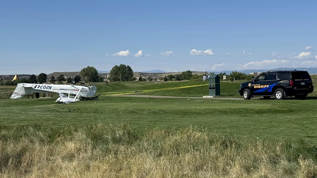 2 people walk away after a small plane crashes at a Denver-area golf course