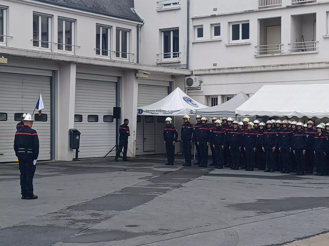 Une cérémonie protocolaire pour le début des travaux de réhabilitation du CIS d'Orléans