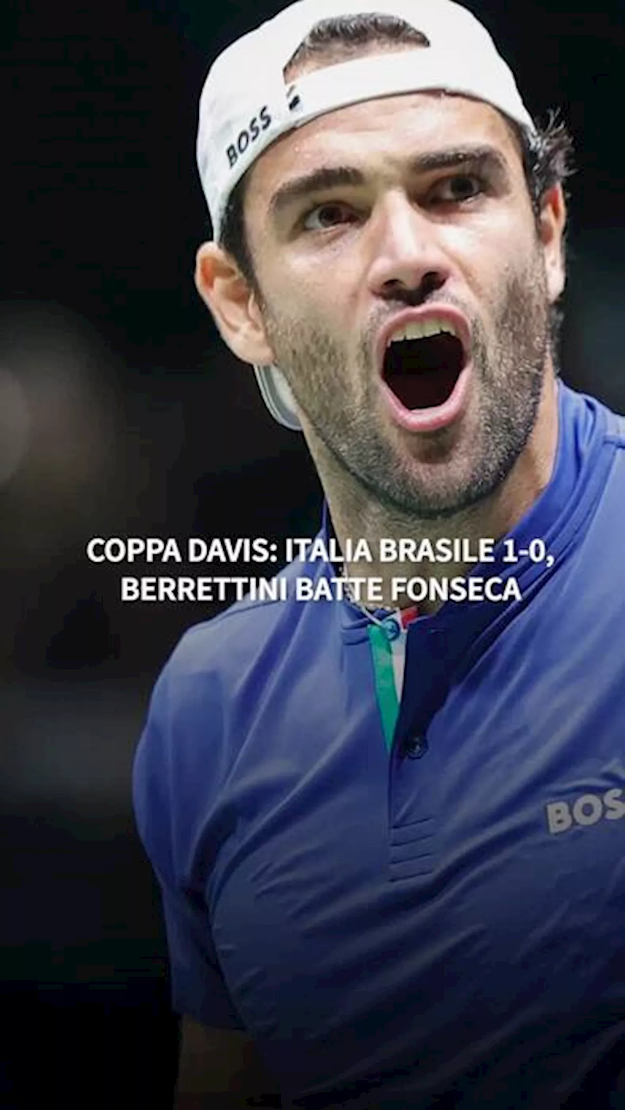 Coppa davis: Italia-Brasile 1-0, Berrettini batte Fonseca