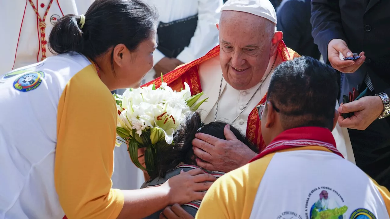 Pope heads to economic power Singapore after a joyous visit to impoverished, devout East Timor