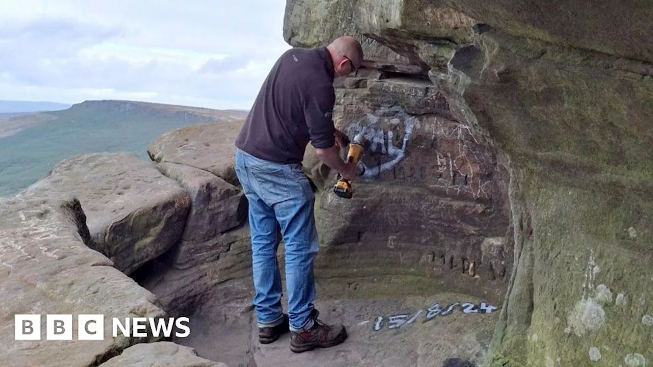 Peak District: Anger at Robin Hood's Cave graffiti