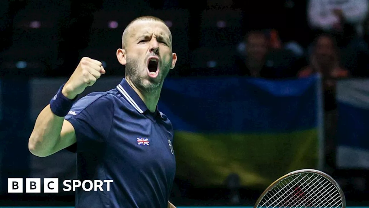 Davis Cup 2024: Dan Evans puts Great Britain ahead against Finland