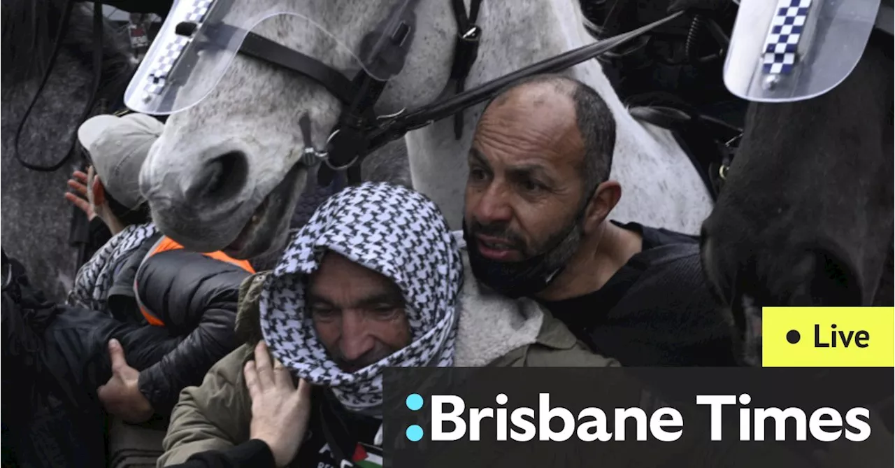 Land Forces 2024 protests LIVE: Thousands of demonstrators disrupt Melbourne weapons expo