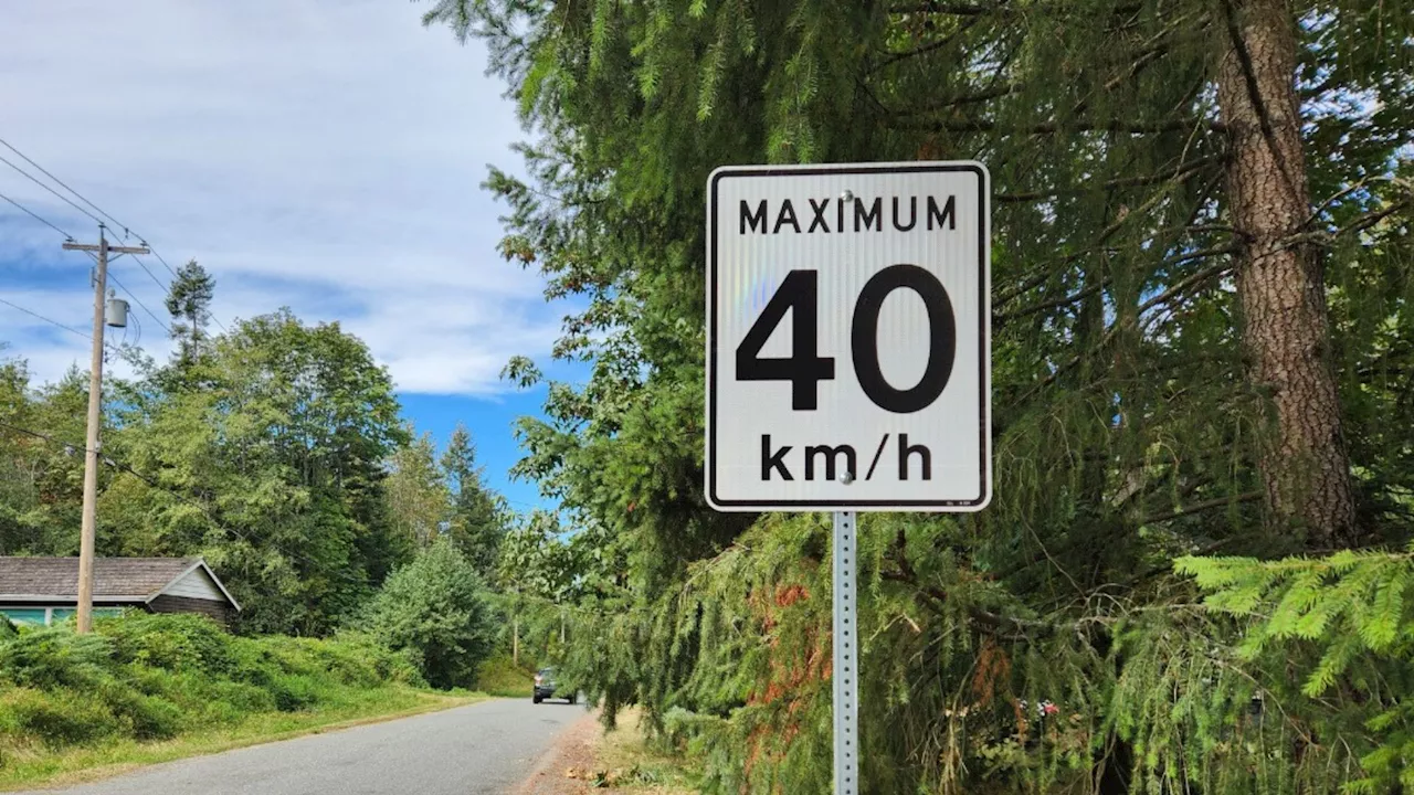 Courtenay begins five-year project to reduce speed limits to 40 km/h