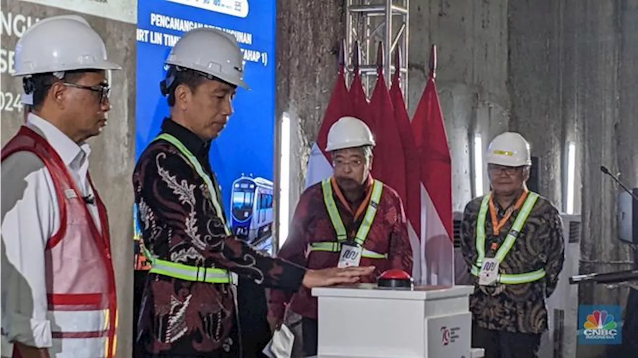 Jokowi Resmikan Proyek MRT Tomang-Medan Satria 24,5 Km, Ini Rutenya