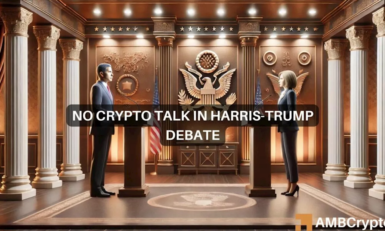 Harris-Trump debate ignores crypto, triggers market unrest