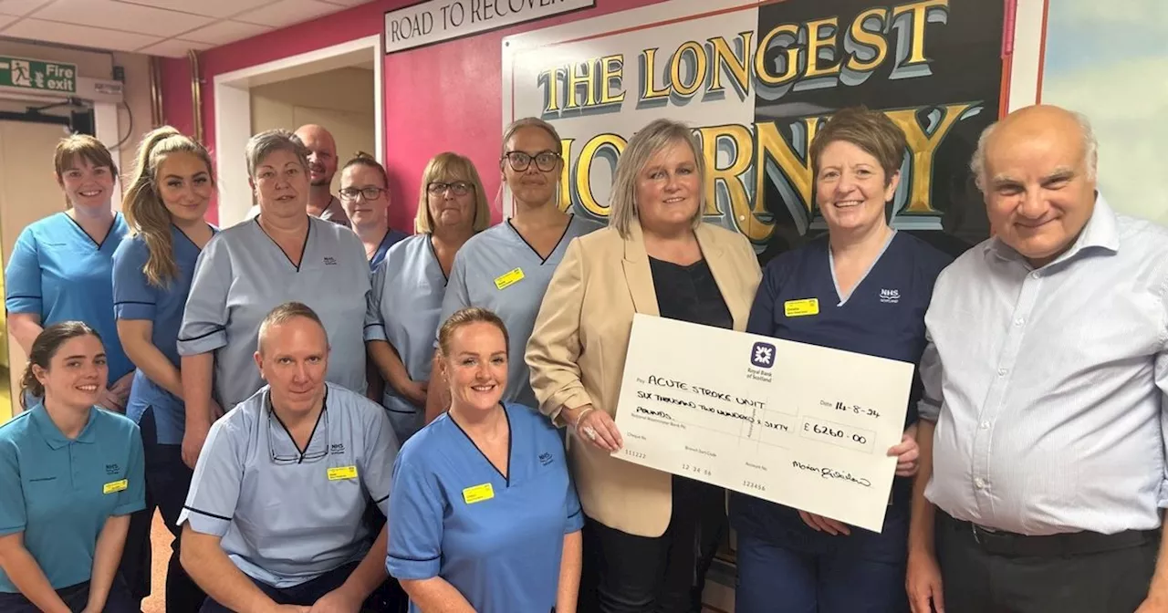 Ayrshire businesswoman thanks staff after stroke ordeal