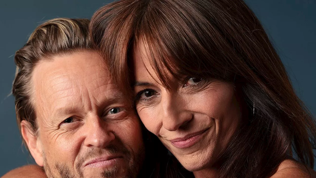 Davina McCall breaks down in tears as she pays tribute to boyfriend Michael Douglas while accepting...