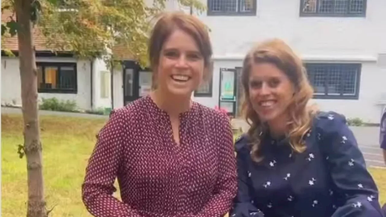 Princesses Beatrice and Eugenie visit children's hospice