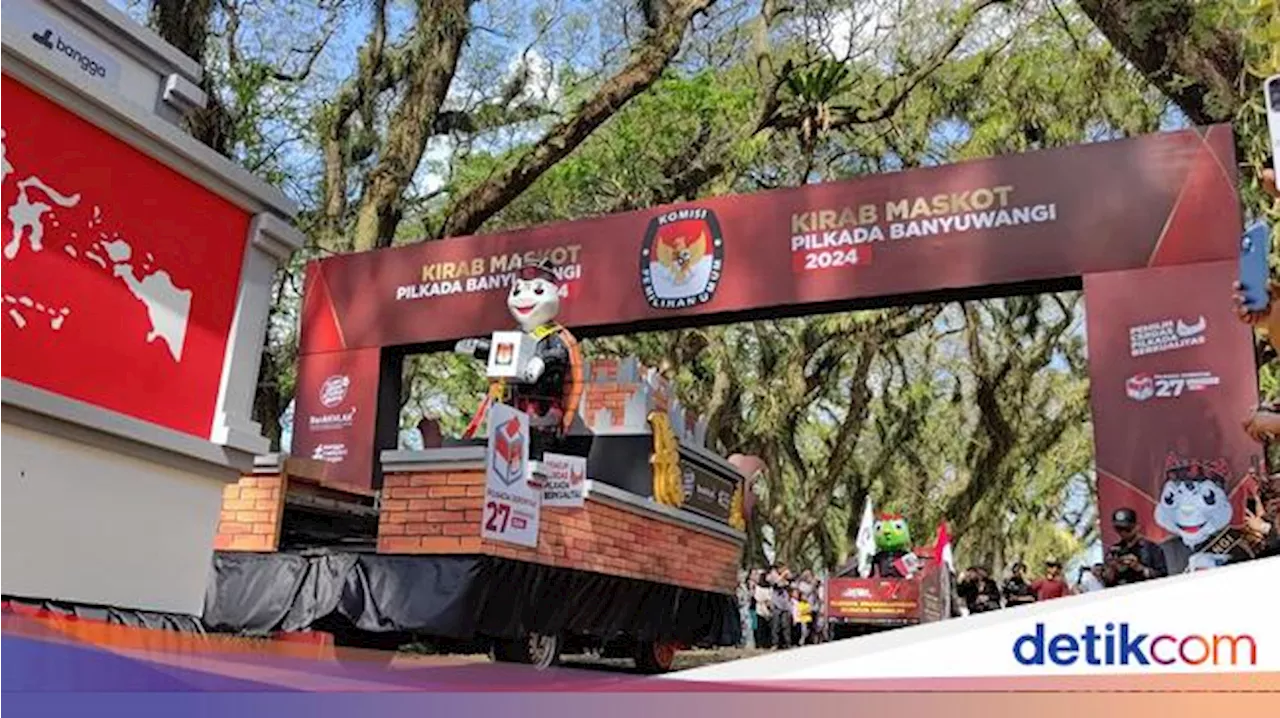 KPU Kirab Maskot Pilkada Banyuwangi, Targetkan Partisipasi Pemilih 85%