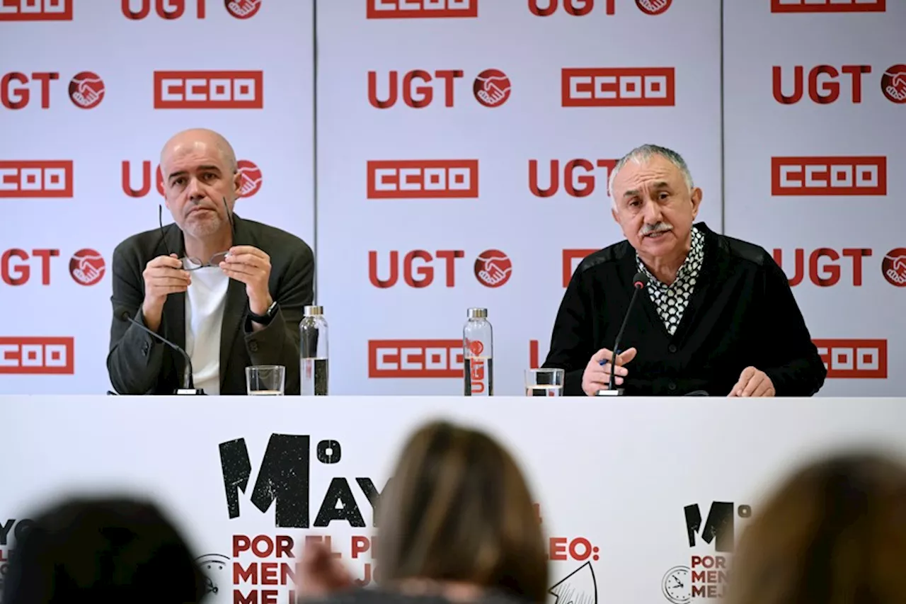 CCOO y UGT y sus concentraciones por la reducción de jornada