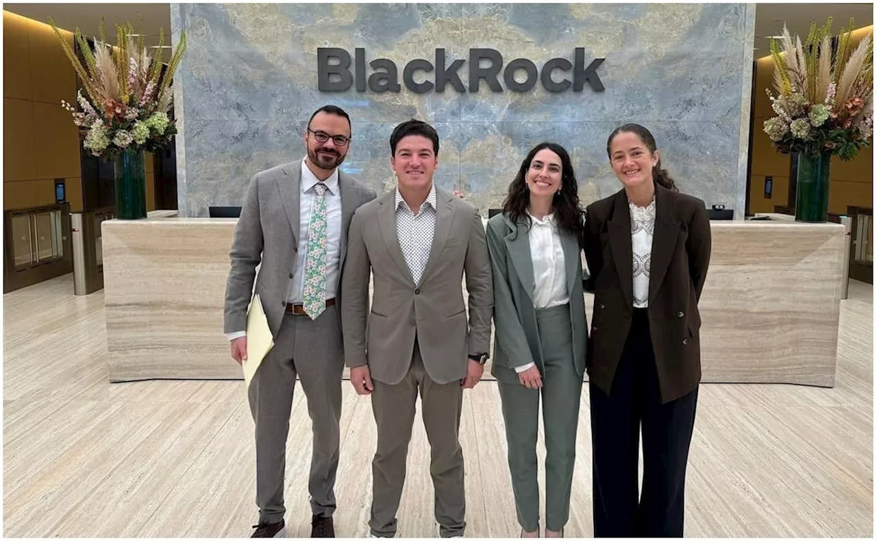 Samuel García se reúne con directivos de BlackRock en Nueva York para impulsar la infraestructura de Nuevo León