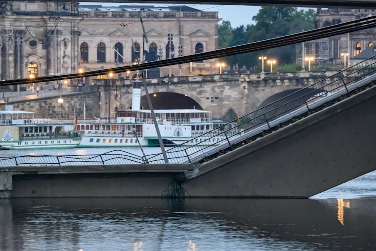 «Akute Einsturzgefahr» bei Carolabrücke in Dresden