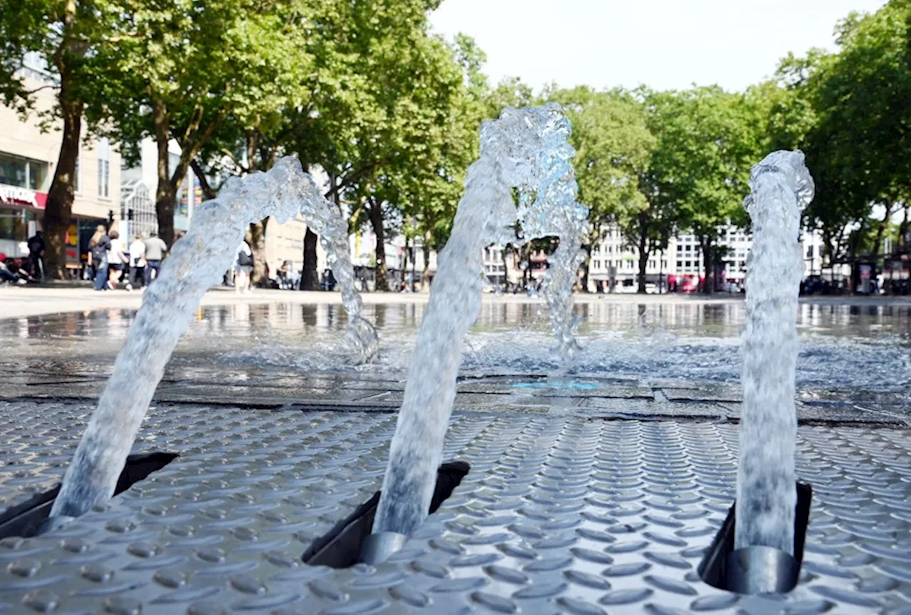 Köln: Neumarkt-Brunnen sprudelt nur zu bestimmten Zeiten