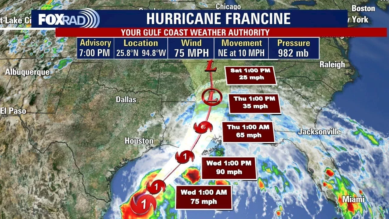 Hurricane Francine 2024 Tracker Map Nj Mable Rosanne