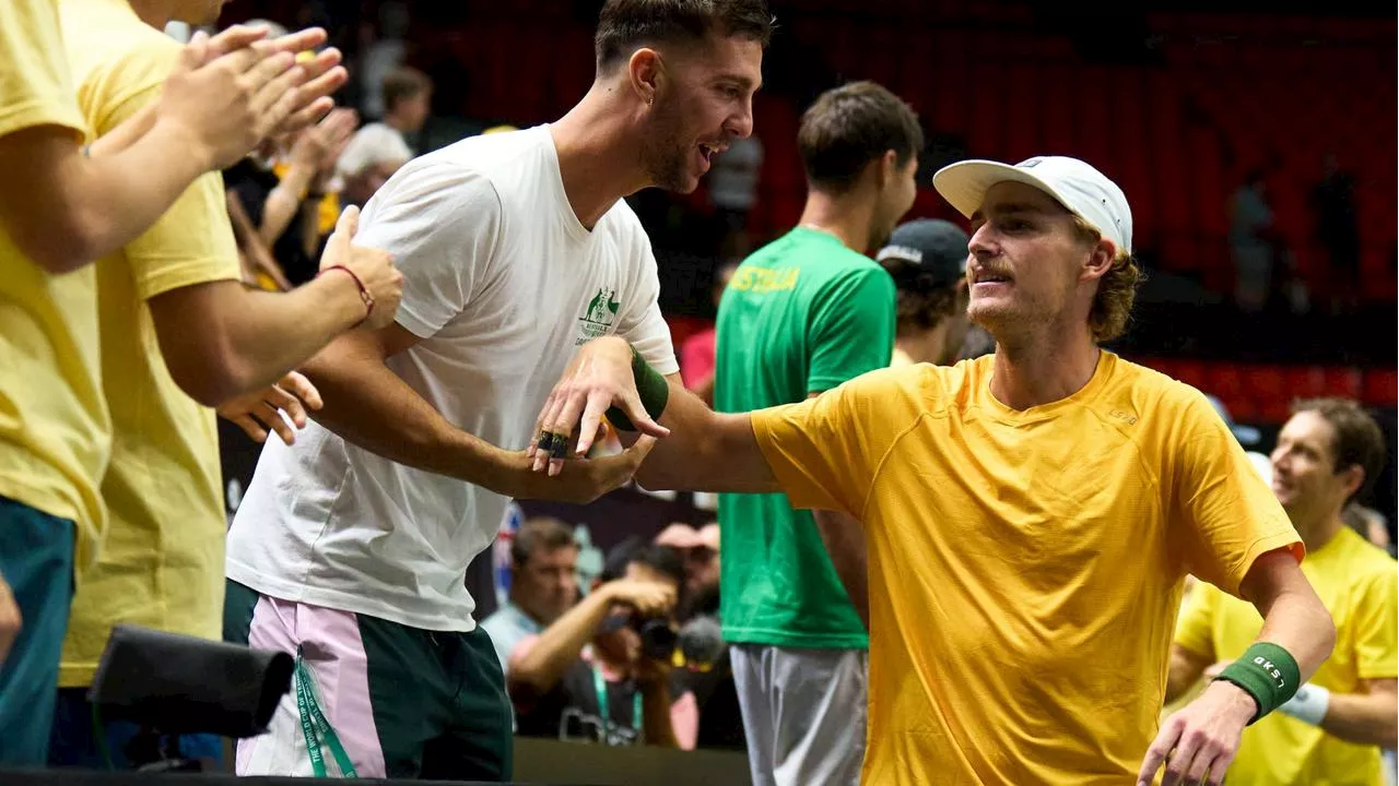 ‘Did it again’: Hewitt’s bold plan pays off in crucial Davis Cup victory