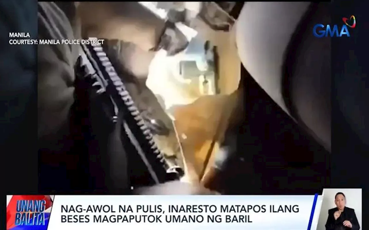 AWOL na pulis arestado matapos magpaputok ng baril sa Maynila; kasabwat nito, arestado