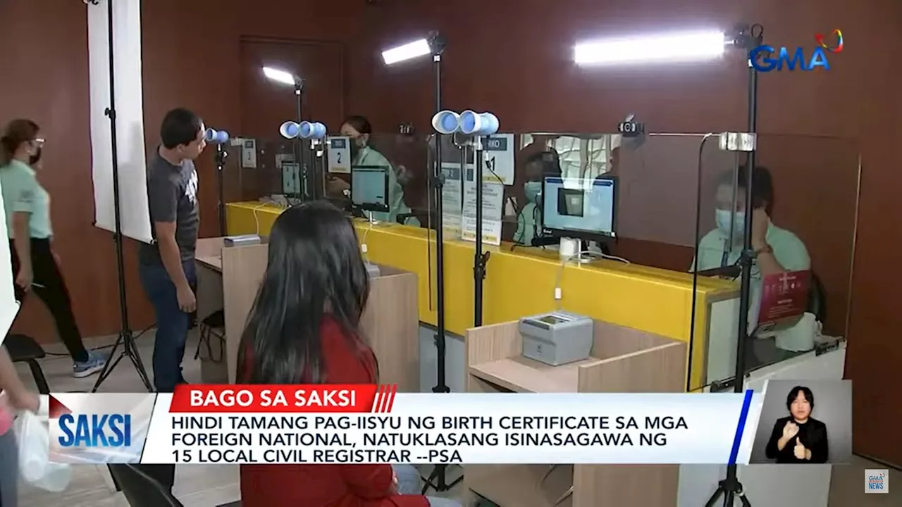 Improper issuance of birth certificates to foreigners found in 15 local registrars — PSA