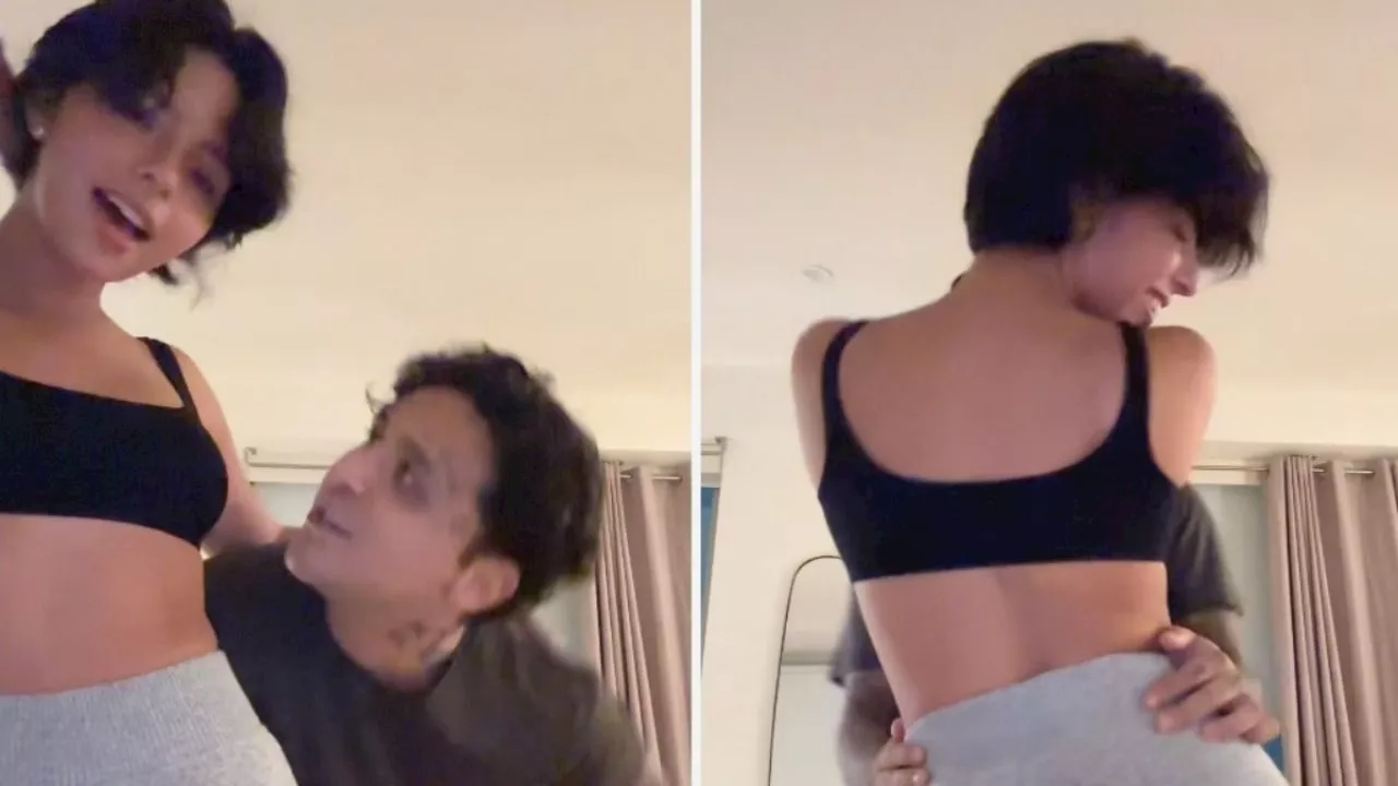 Ángela Aguilar presume su figura y su amor por Christian Nodal bailando en TikTok