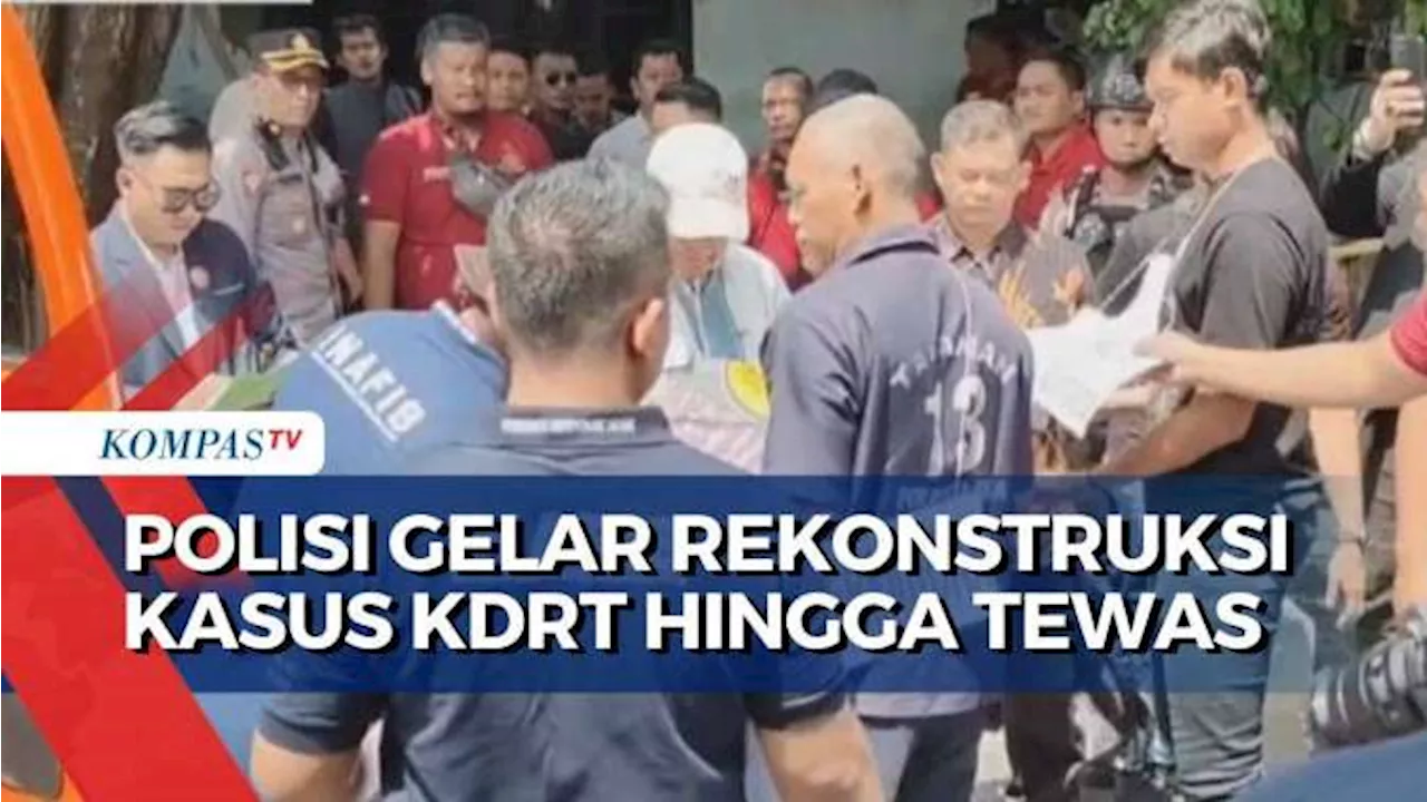 Polisi Rekonstruksi Kasus Suami KDRT Istri Hingga Tewas, Tersangka Peragakan 48 Adegan